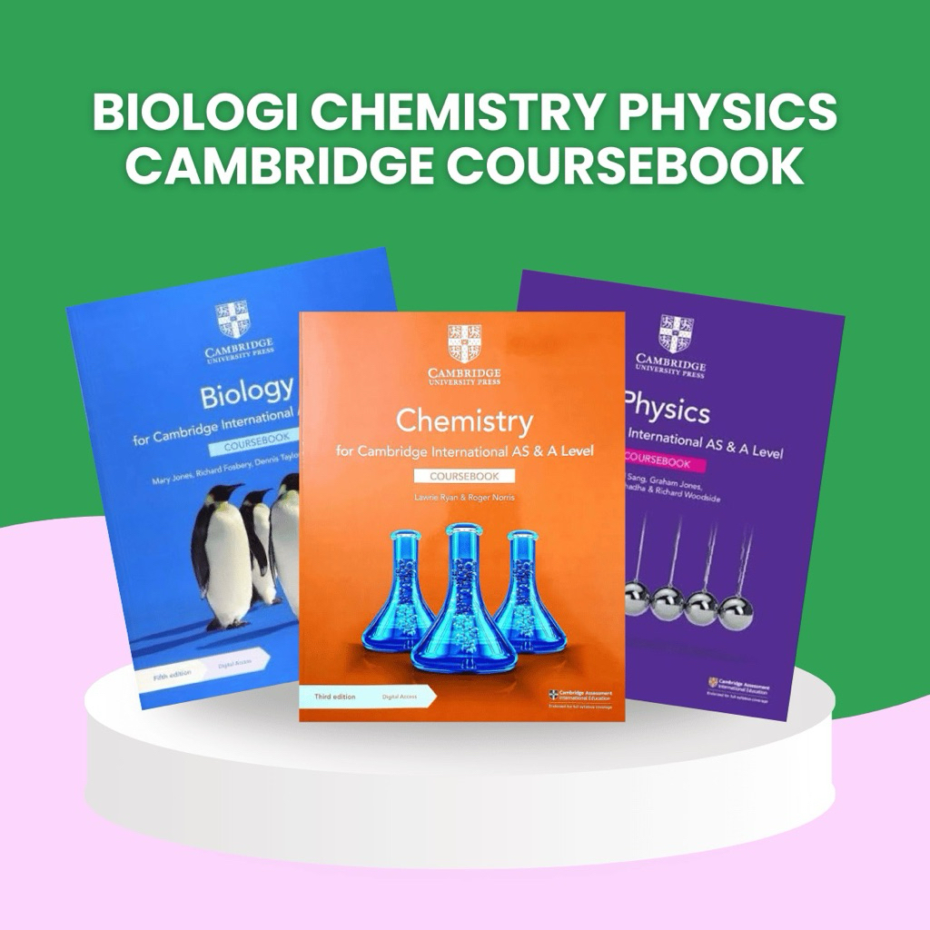 Cambridge as a level As & A level biology chemistry physics