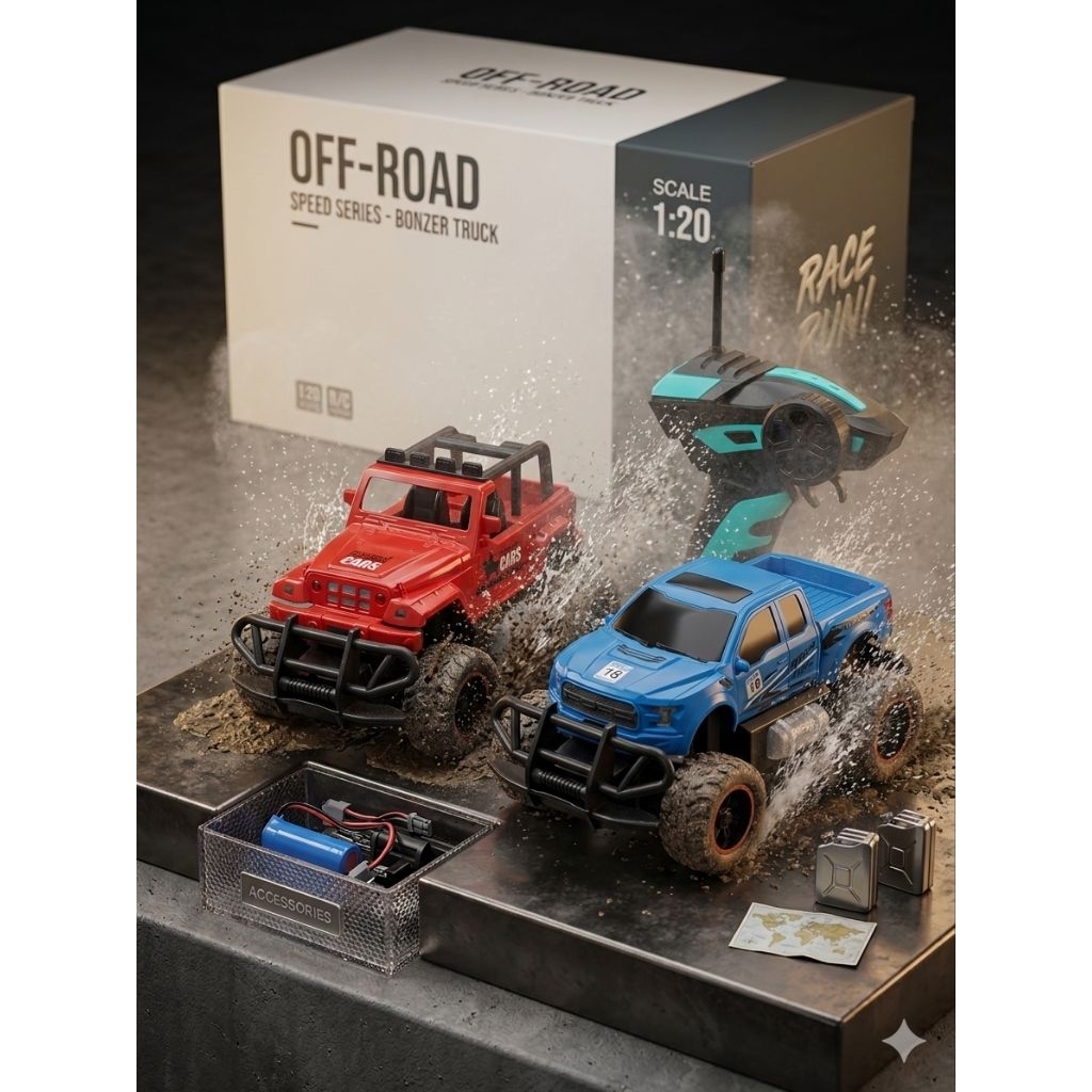 obral mobil RC smoke offroad 4WD
