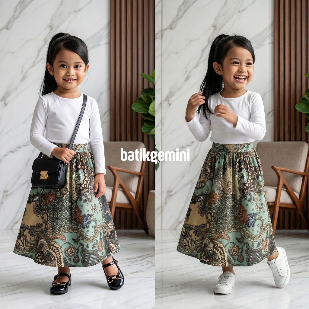 rok batik anak terlaris / rok anak cewek / rok santai anak cewek umur 3-6 tahun