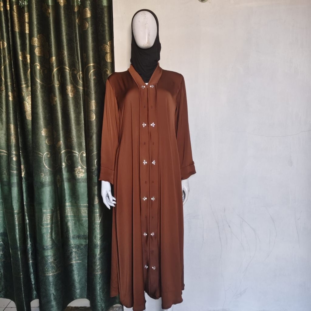 gamis abaya muslim silk by fm