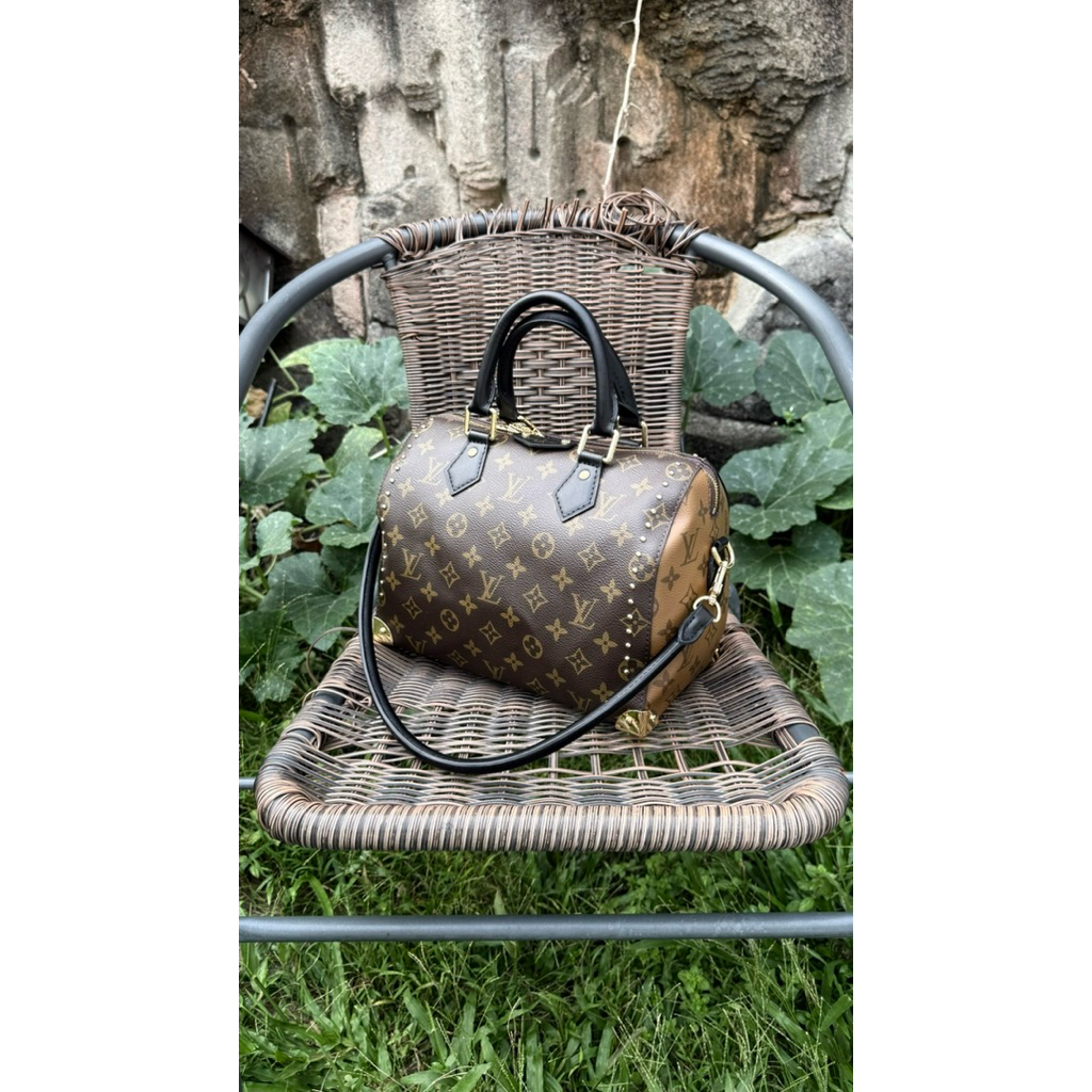 LV Speedy 25 Trunk Reverse Monogram (ada talpan) - Preloved