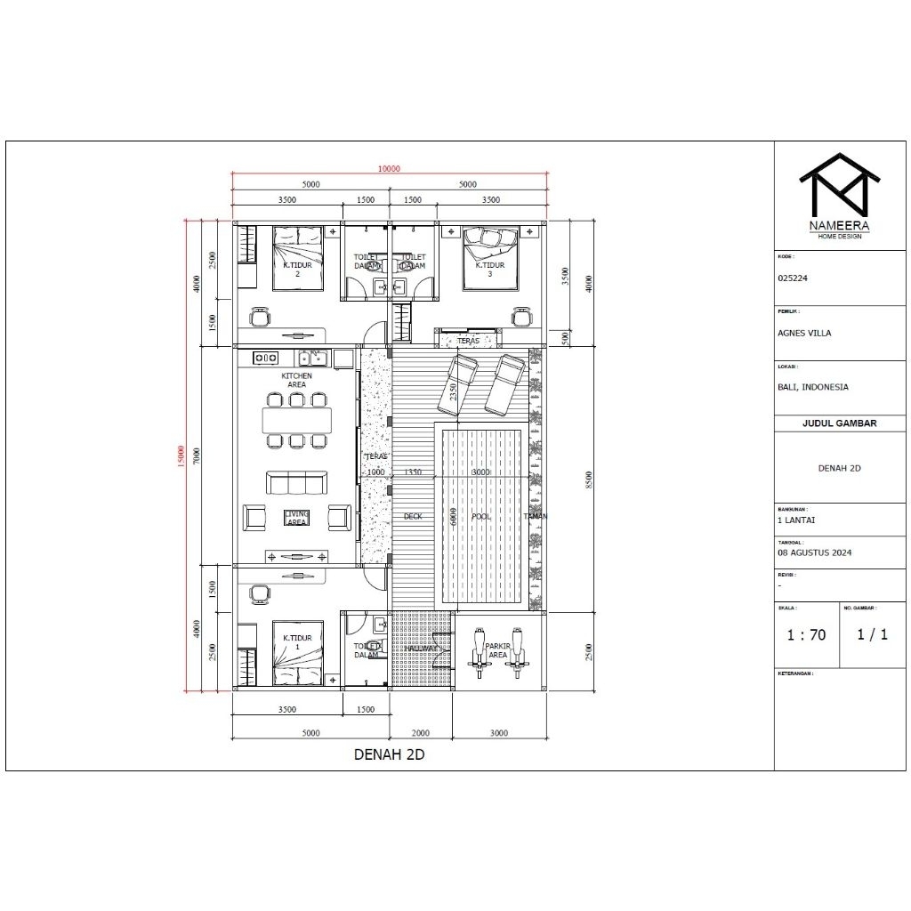 Jasa Desain Denah Rumah | Desain Rumah | Desain Denah 2D Rumah