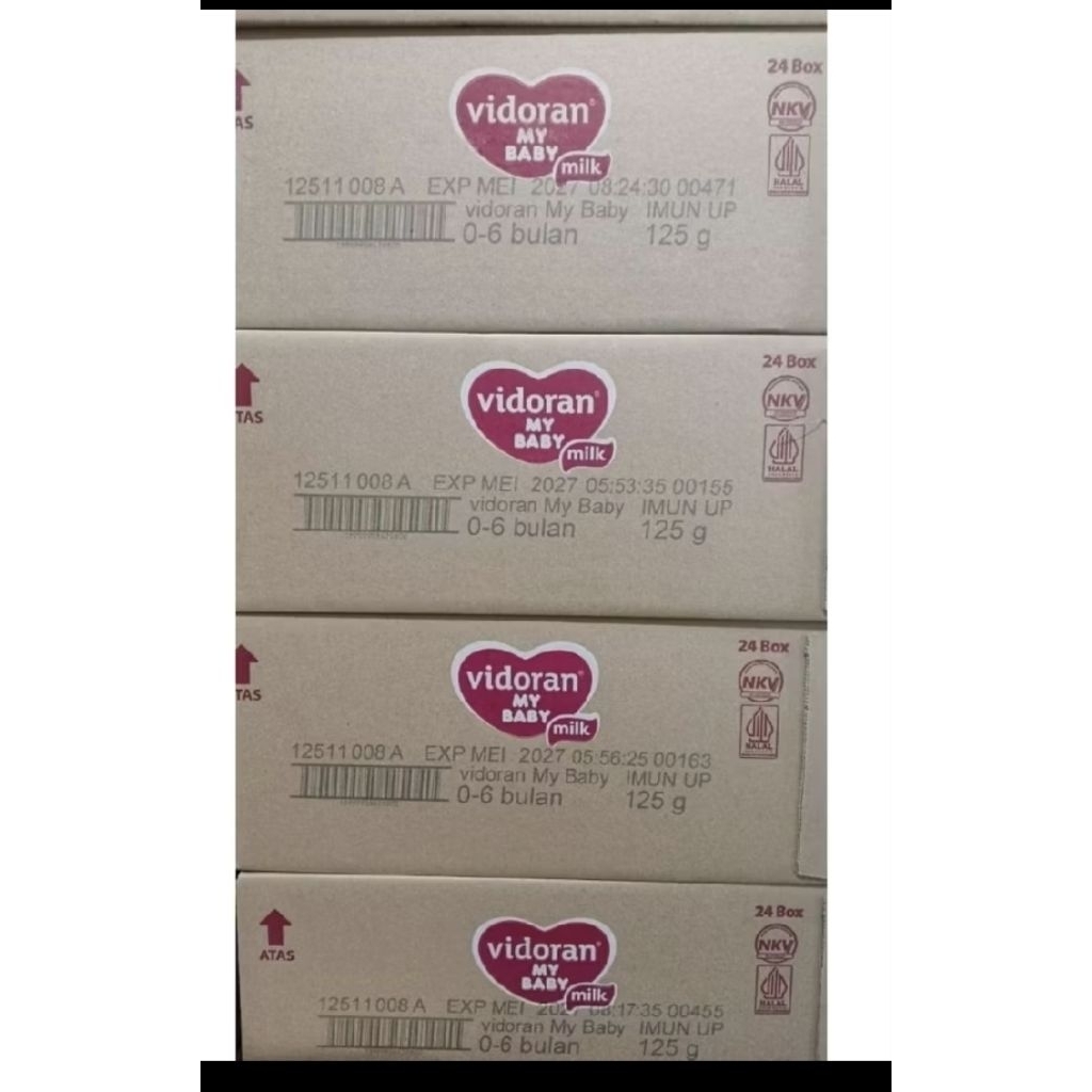 vidoran my baby 0-6 bulan isi 1 karton (24box).exp masih lama MARET 2027