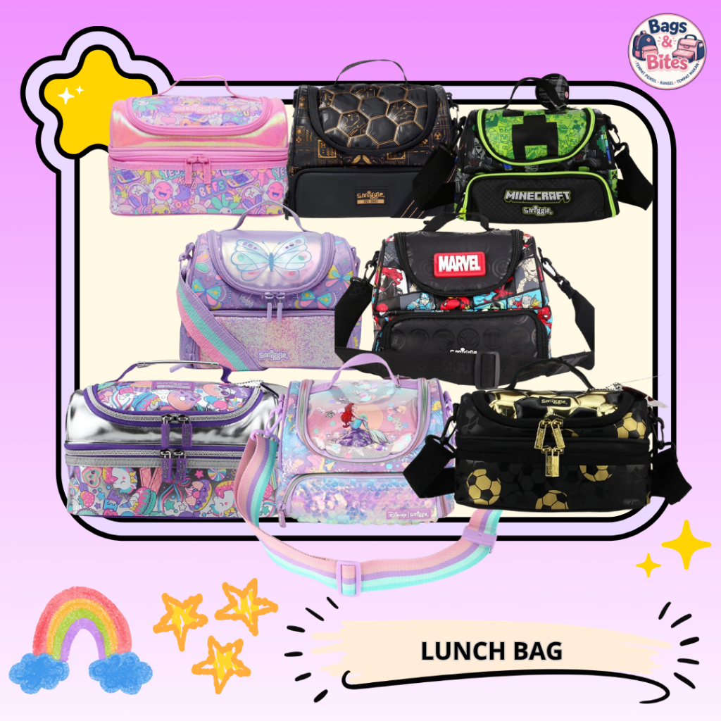 Lunch Bag Sm**gl* Anak - Tas Tempat Makan / Kotak Bekal Sekolah Laki-Laki Perempuan Lucu TK SD SMP