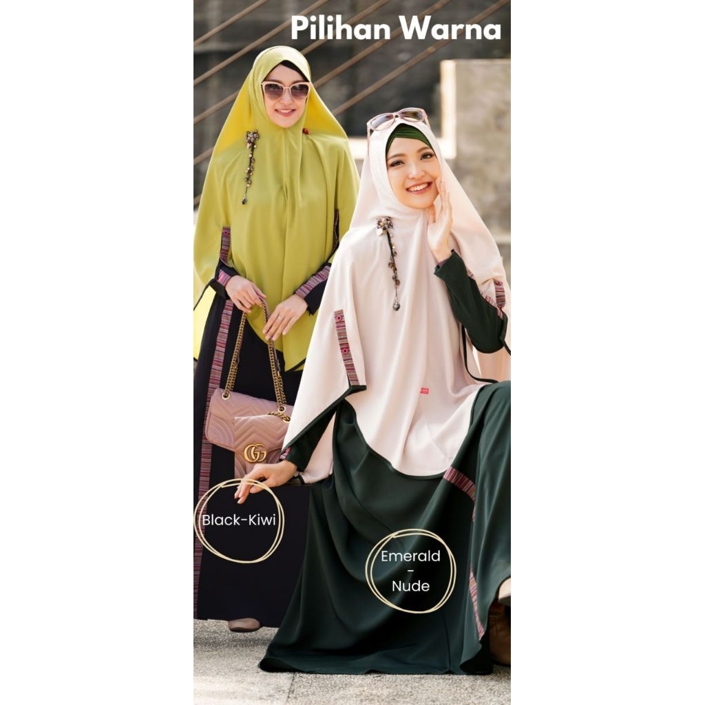 Set Gamis Syari Kiara Terbaru by AULIA FASHION
