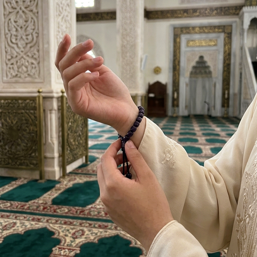 Gelang Kayu Kokka Asli 33 Butir Kaukah Original - Tasbih Pergelangan Tangan Pria Wanita - Oleh-oleh 