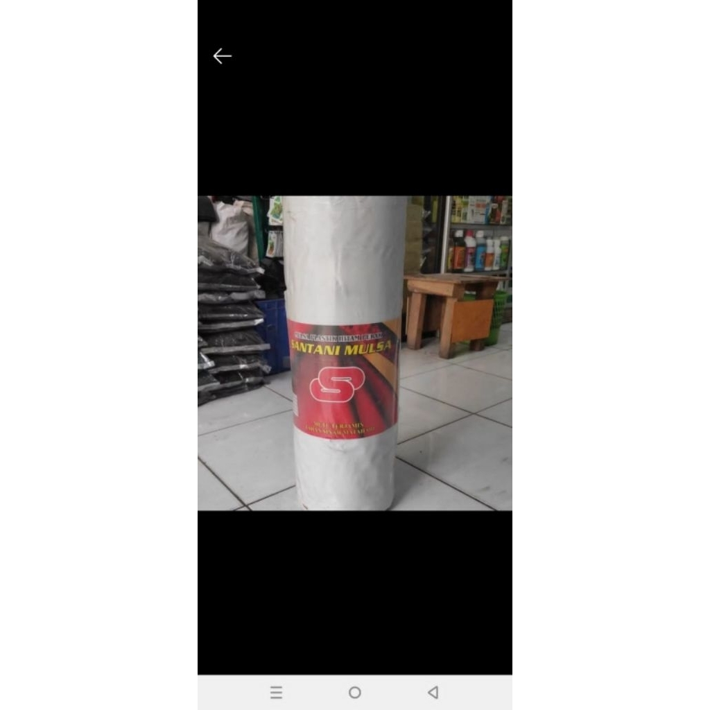 Mulsa plastik hitam perak 120 cm x 500 m