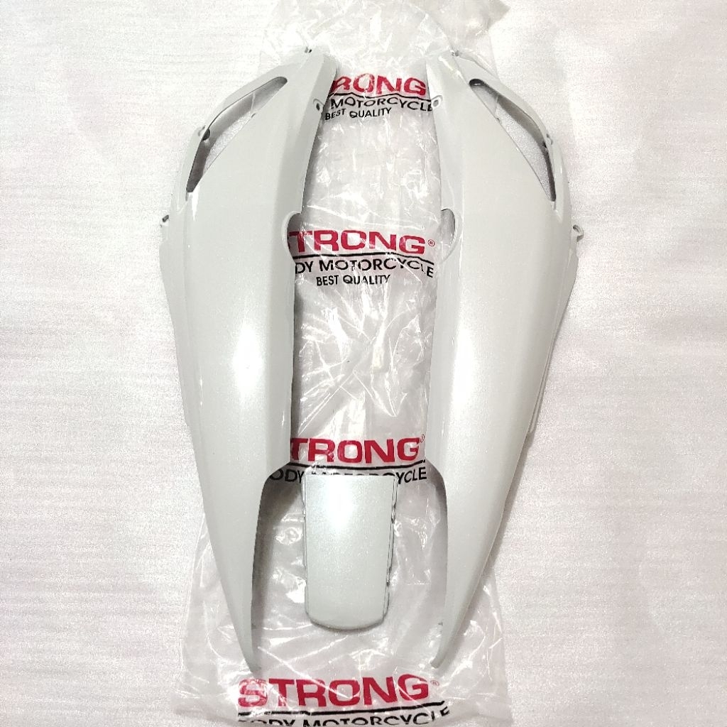 STRONG Cover Tutup Body Bodi Belakang Kanan Kiri Set + Cover Tail Stop Putih Honda Supra x 125 Origi