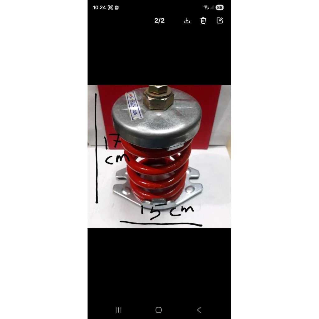 Spring mounting duduk engine mounting 300- 350kg/titik merk nsv