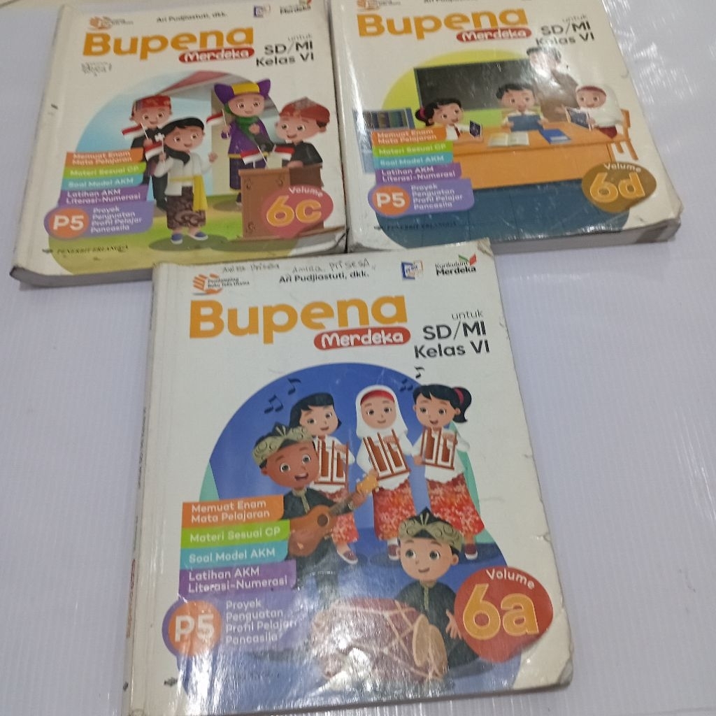 BUPENA MERDEKA 6A, 6C, 6D ORIGINAL BEKAS