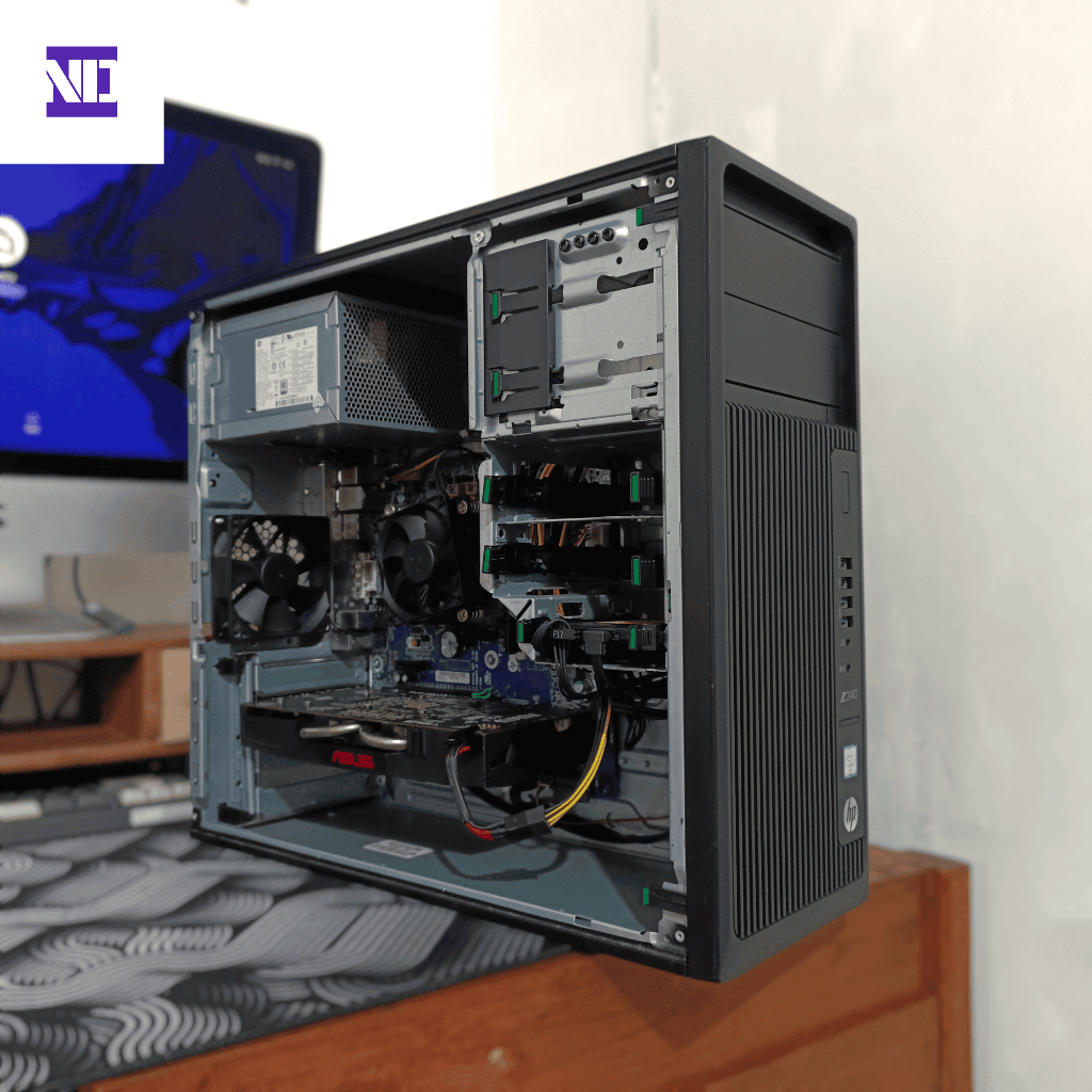 PC Gaming Server HP Tower DDR4 SSD 250GB VGA RX 570 Siap Pakai Nonstop
