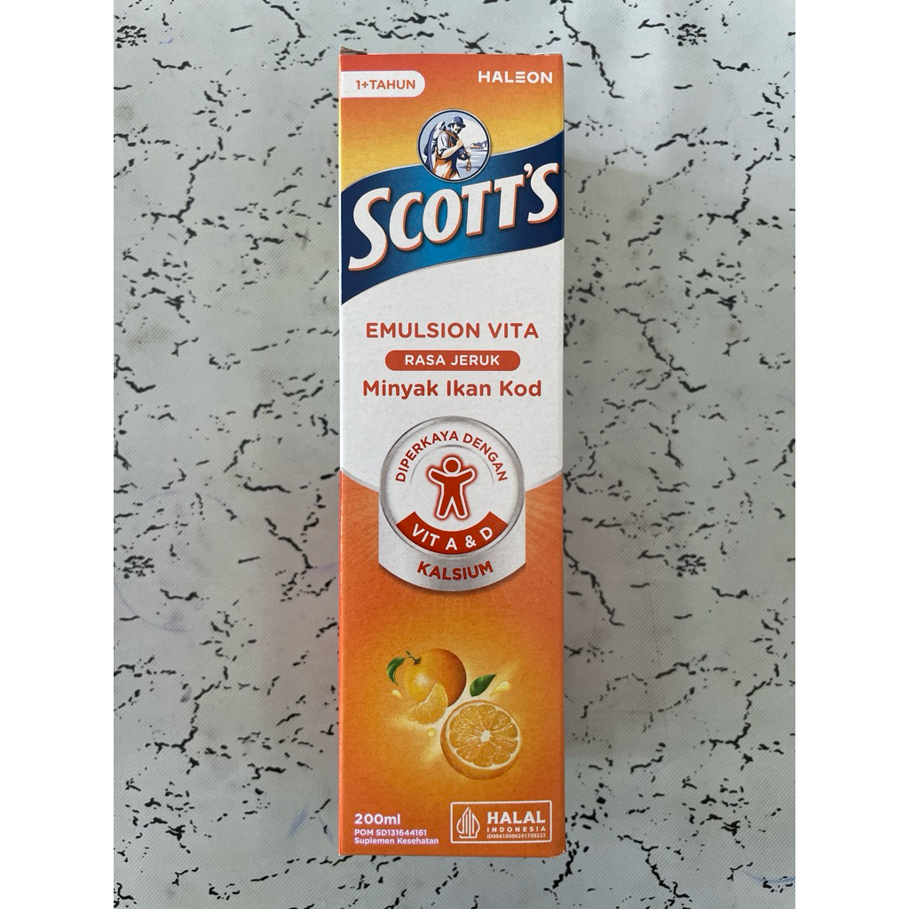 Scotts Emulsion Vita Minyak Ikan 400ml - Suplemen Anak untuk Kesehatan Tubuh dan Pertumbuhan
