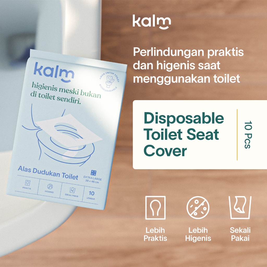 KALM Alas Dudukan Toilet Disposable Toilet Cover 10 pcs