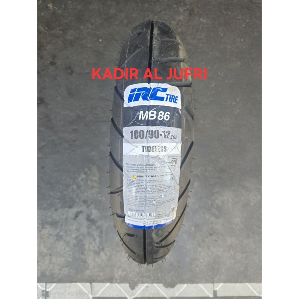 IRC 100/90-12 TUBLESS SCOOPY