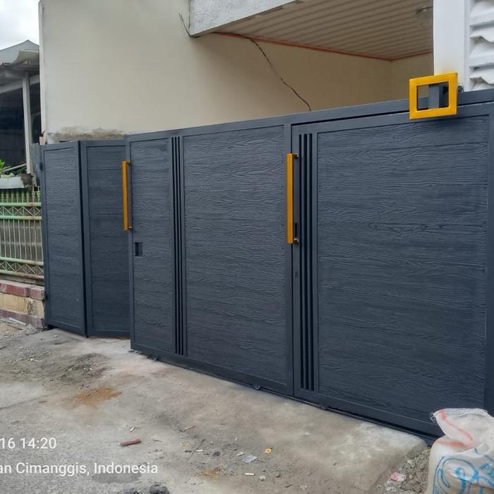 pagar rumah serat kayu grc tahan air berkualitas gratis pemasangan