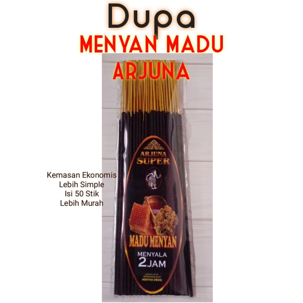 Dupa Arjuna Herbal Menyan Madu Kemasan Ekonomis 50 Stik Cocok Untuk Pengharum Ruangan