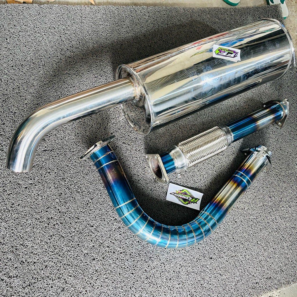 Knalpot Truk Canter 125ps stenlis euro 2 / colt diesel / mitshubishi canter