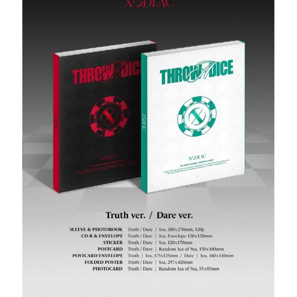 XODIAC - THROW A DICE 1st Mini Album
