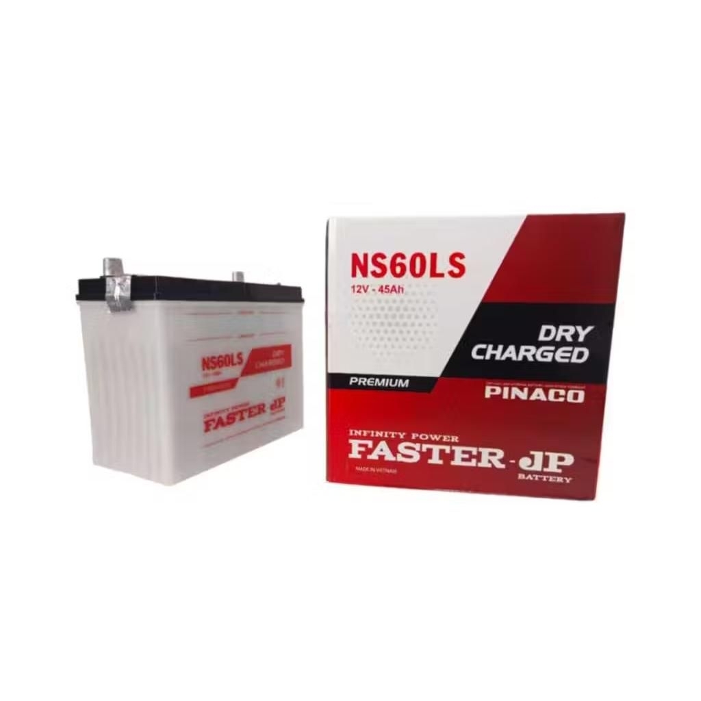 Aki mobil merk Faster Jp premium NS60LS untuk  Yaris/Vios/crv/sienta