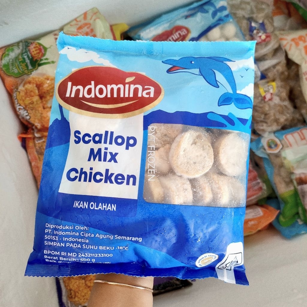INDOMINA SCALLOP MIX CHICKEN 500GRAM