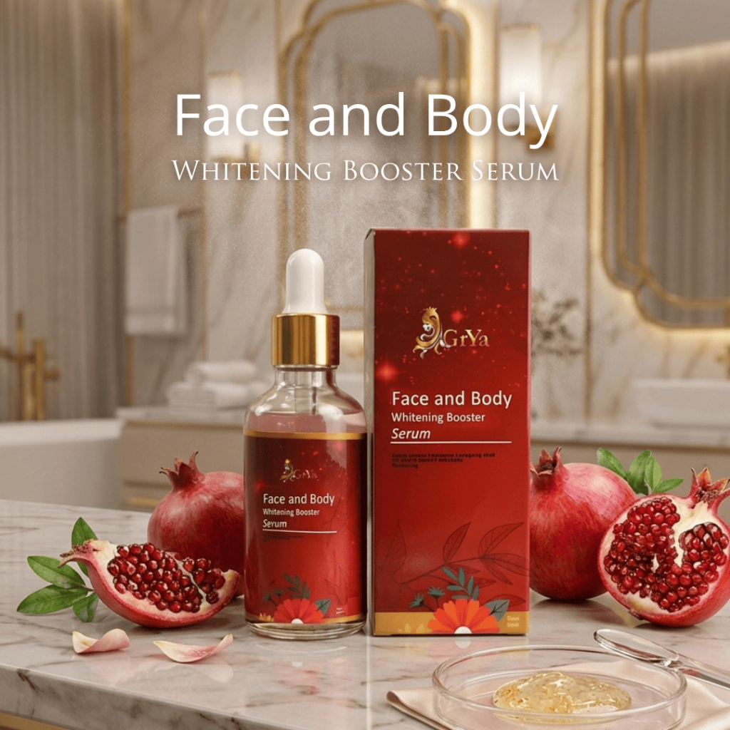 GrYa Face and Body Whitening Booster Serum Mencerahkan Kulit dengan DNA Salmon & Ekstrak Pomegranate