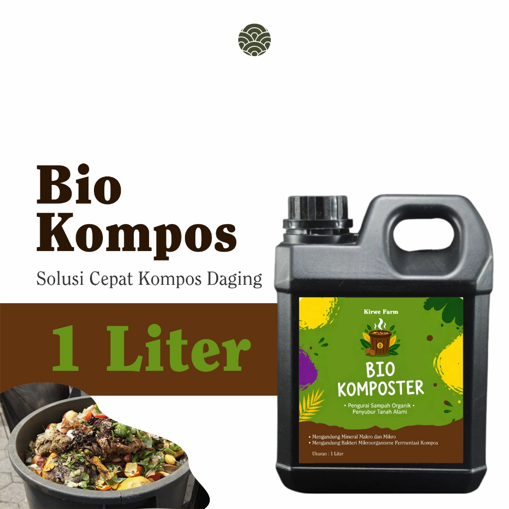 Bio Aktivator Kompos Sampah Dapur 1 Liter Mikroorganisme Cair Organik Bio Kompos