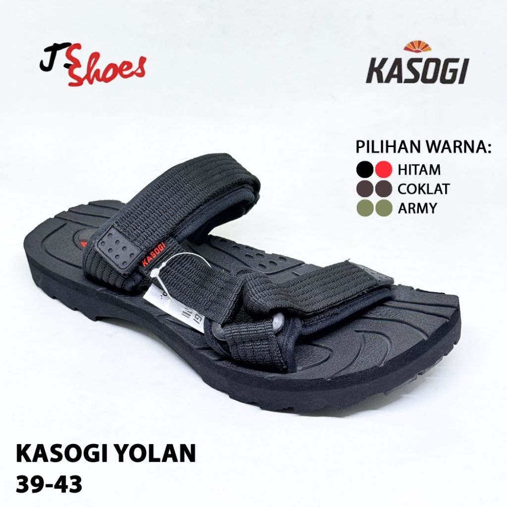 KASOGI YOLAN - SANDAL SLOP SPON PRIA DEWASA MERK KASOGI ORIGINAL