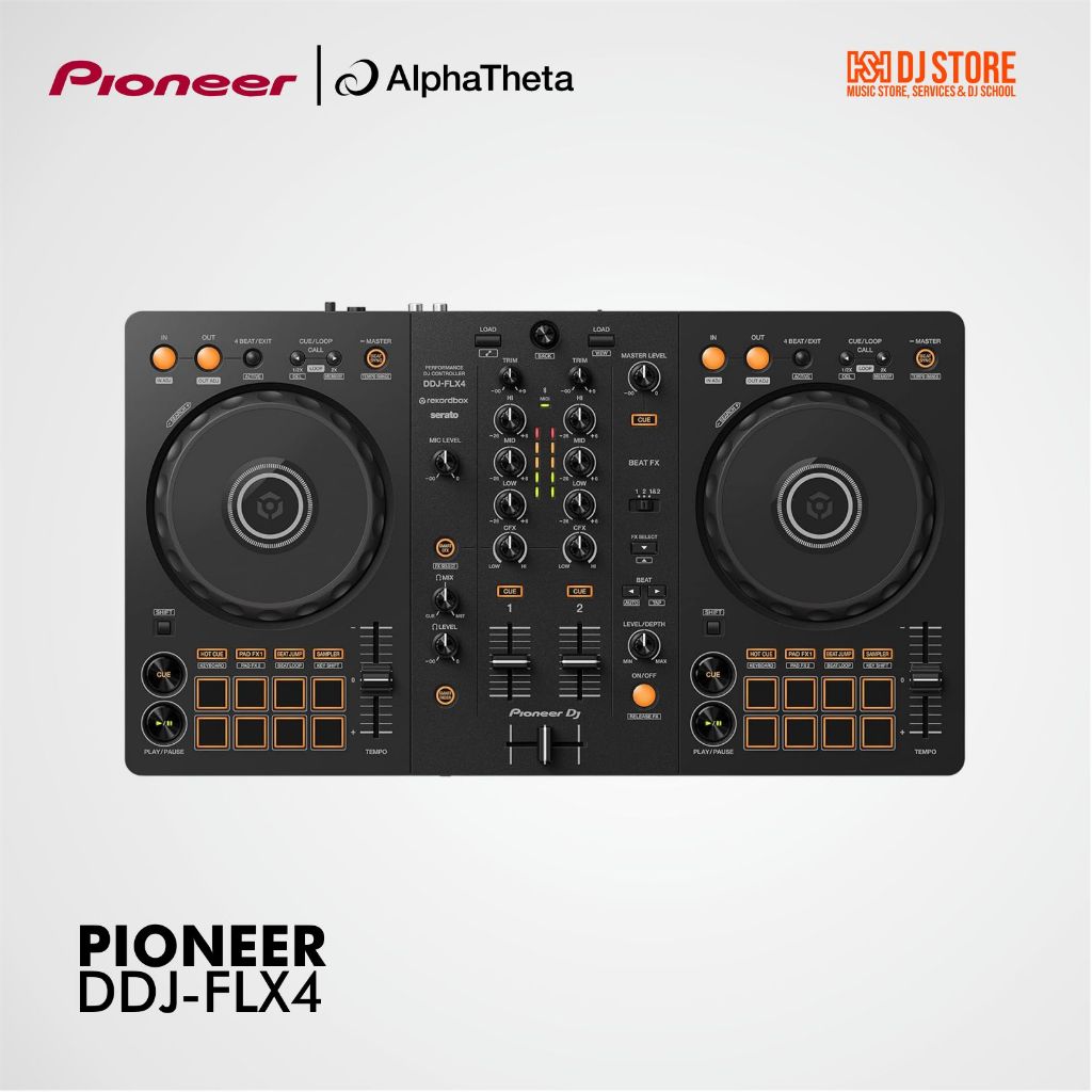 Pioneer DDJ-FLX4 | DDJ FLX4 BLACK | DDJ-FLX4 WHITE | DJ CONTROLLER | PIONEER DJ | ALAT DJ