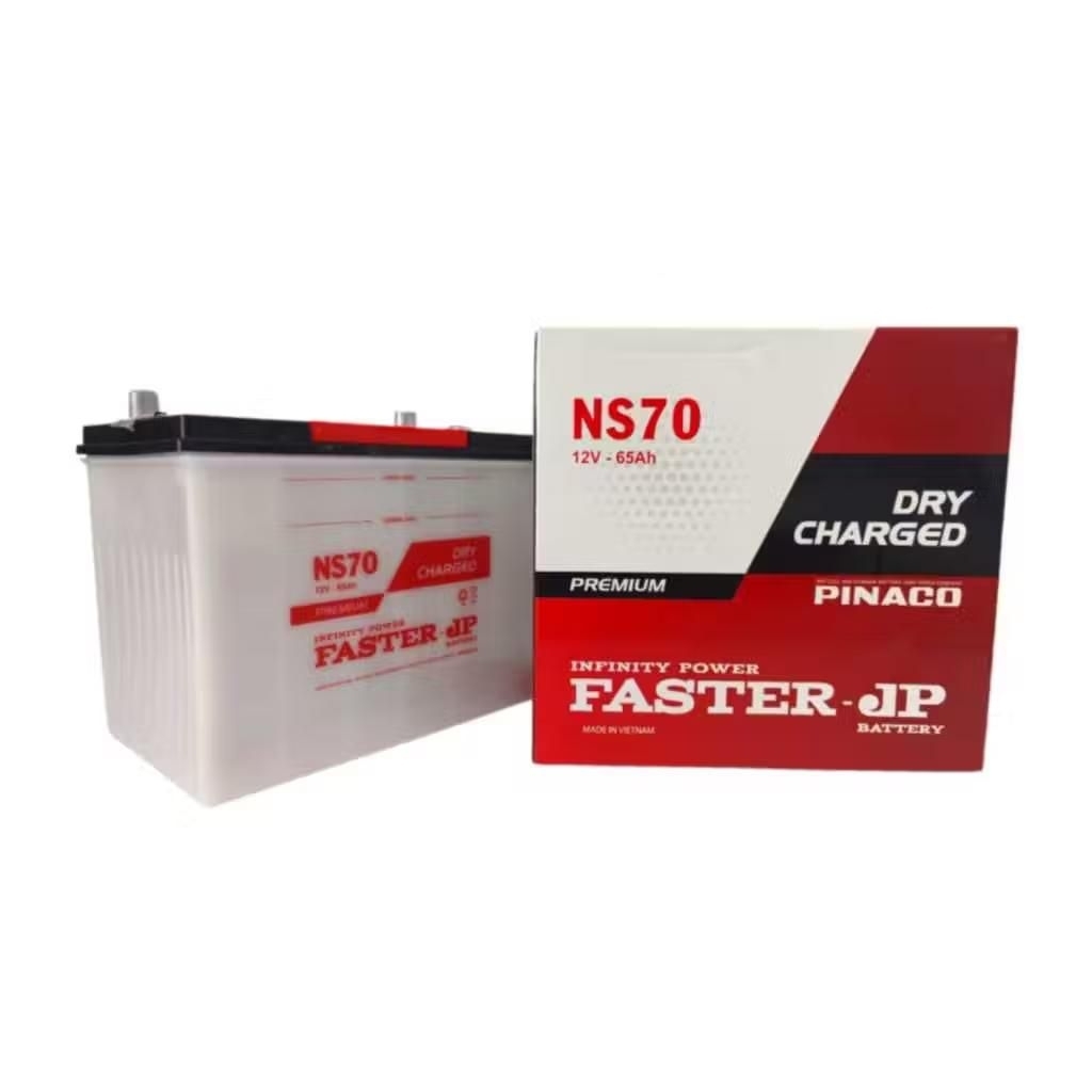 Aki mobil merk FASTER JP PREMIUM NS70 untuk Kuda/Kijang/Kia sorento/Volvo