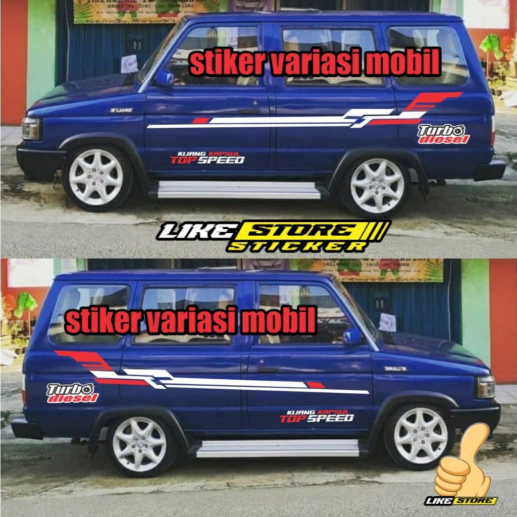Stiker Mobil Kijang Super Stiker Body Kijang Super Stiker Kijang Super