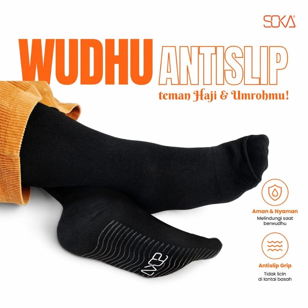 Soka Premium Kaos Kaki Wudhu Anti Slip