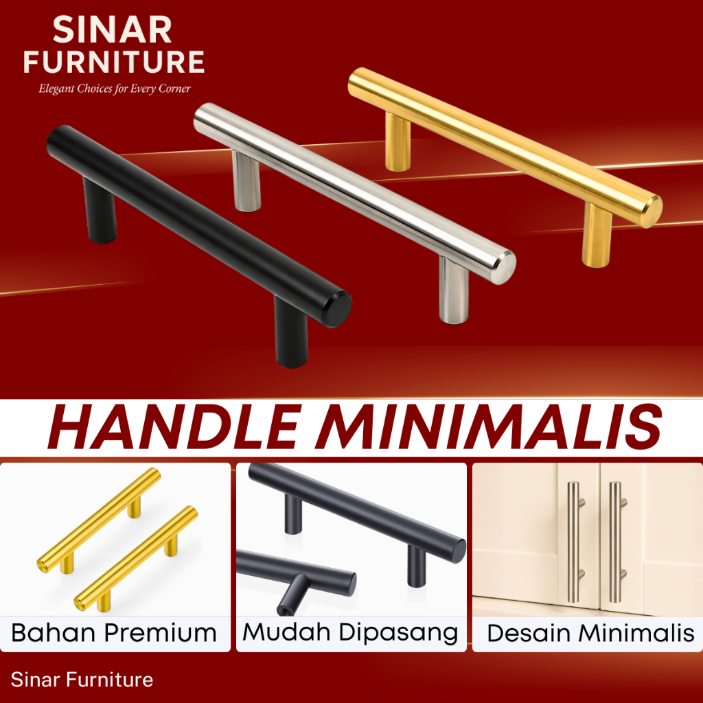 Handle Tarikan Pintu Lemari / Handle Minimalis Pintu Lemari