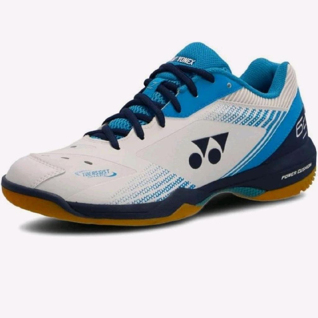 YONEX SBH 65 Z3 POWER WHITE BLUE SEPATU BADMINTON BULUTANGKIS TENIS PADEL/OLAHRAGA/SNEAKERS/ OUTDOOR