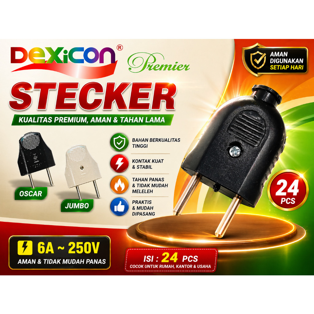 Steker Gepeng Dexicon
