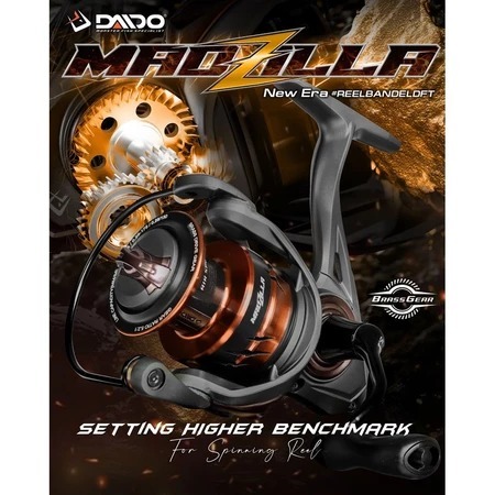 Reel Daido Madzilla Waterproof 8.0 Power Handle ukuran 3000 | reel pancing spinning madzila