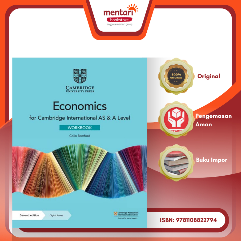 Mentari Bookstore - Cambridge International AS & A Level Economics Workbook with Digital Access (2 Y