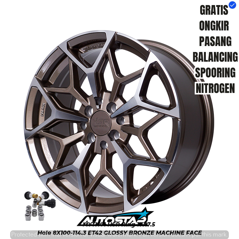 VELG MOBIL RACING HSR WHEEL MYTH01 R17 COCOK UNTUK JAZZ RS FREED MOBILIO FREED WONDER ESTILO