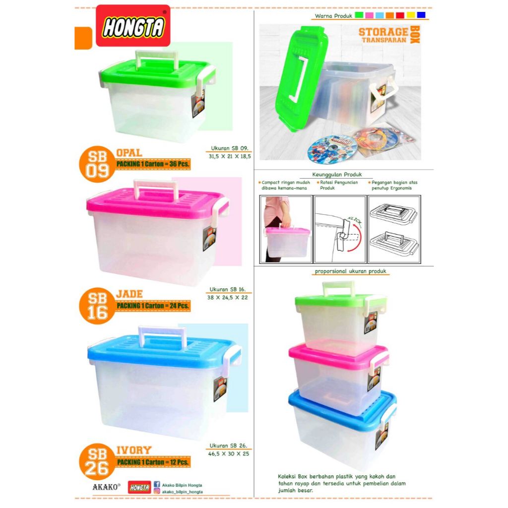 BOX KONTAINER WADAH BENING - KOTAK PENYIMPANAN