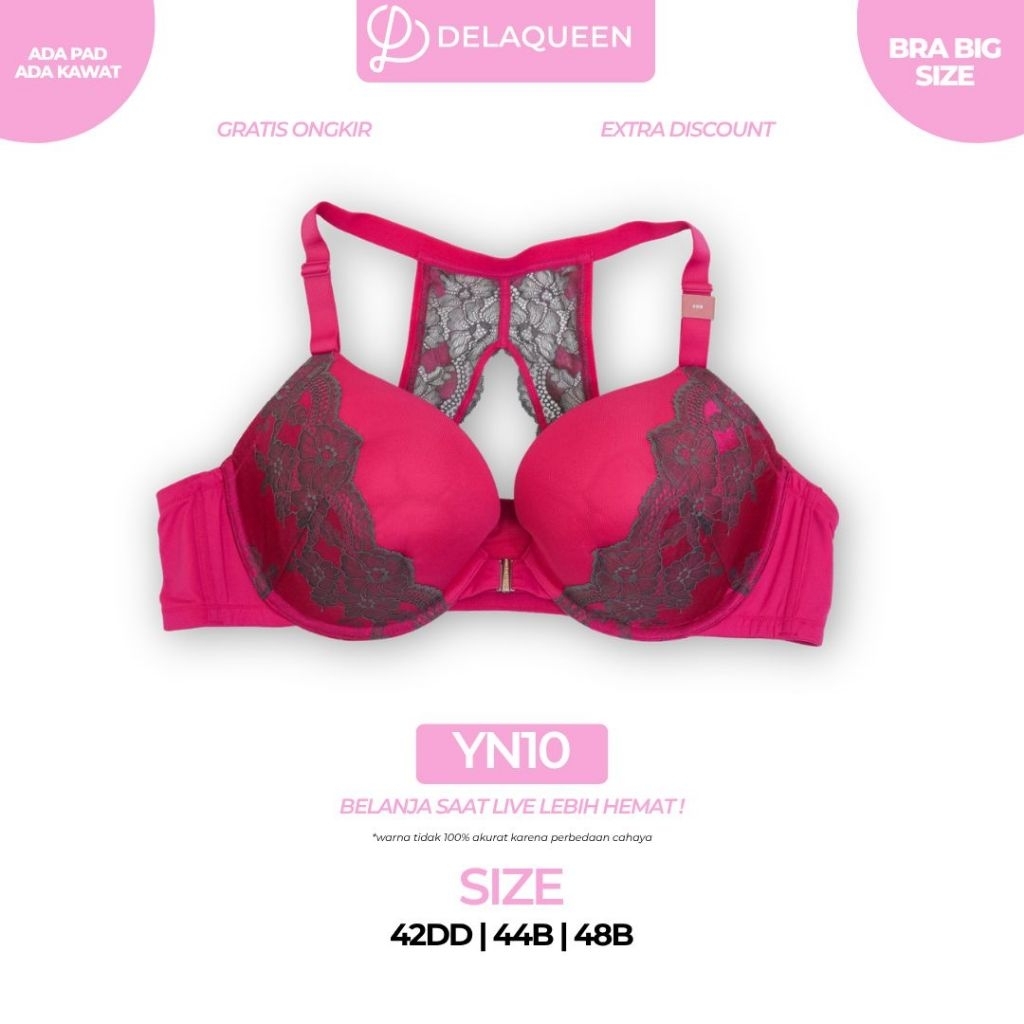 Delaqueen | Bra Big Size Bra Jumbo 42DD 44B 48B YN10