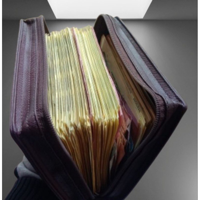 Tas Agenda PROMIS Bag Binder Book Cover Case Reseleting Wadah Buku Kerja Bank Elegan