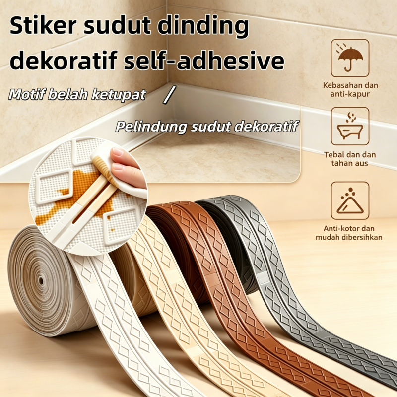 Wallpaper Foam Wall Border List 3D / List Wall Border List 2.3 Meter / Walpaper List Foam Border Pla