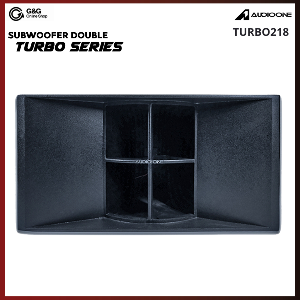 AUDIO ONE Subwoofer Pasif 18 Inch Turbo218 Speaker Double Turbo Full Bass Original I GNG AUDIO