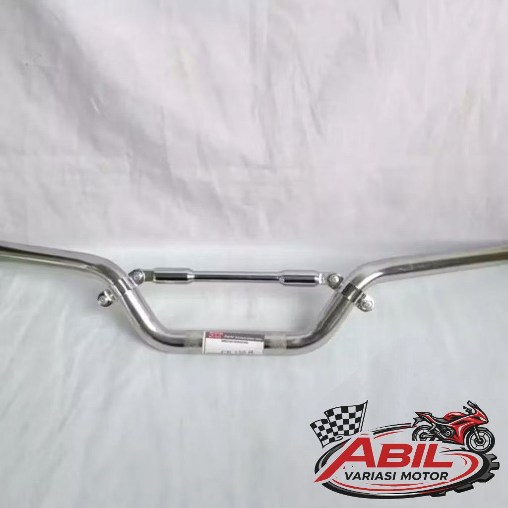 Stang Stir Setir Fatbar Cbr Crom Set Stabilizer Chrome Crom GL, Cb, Mp, Tiger, King