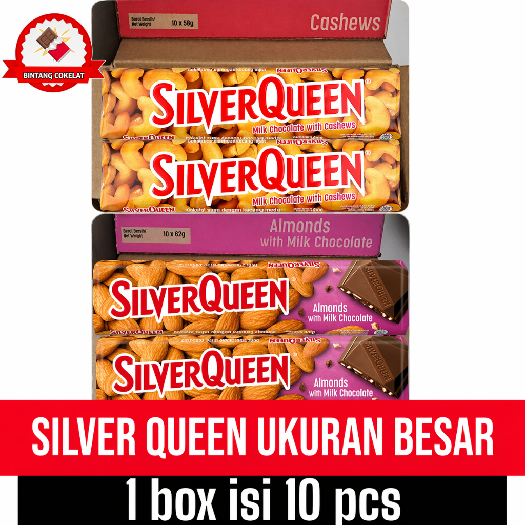silverqueen 1 box isi 10 pcs 52 GR