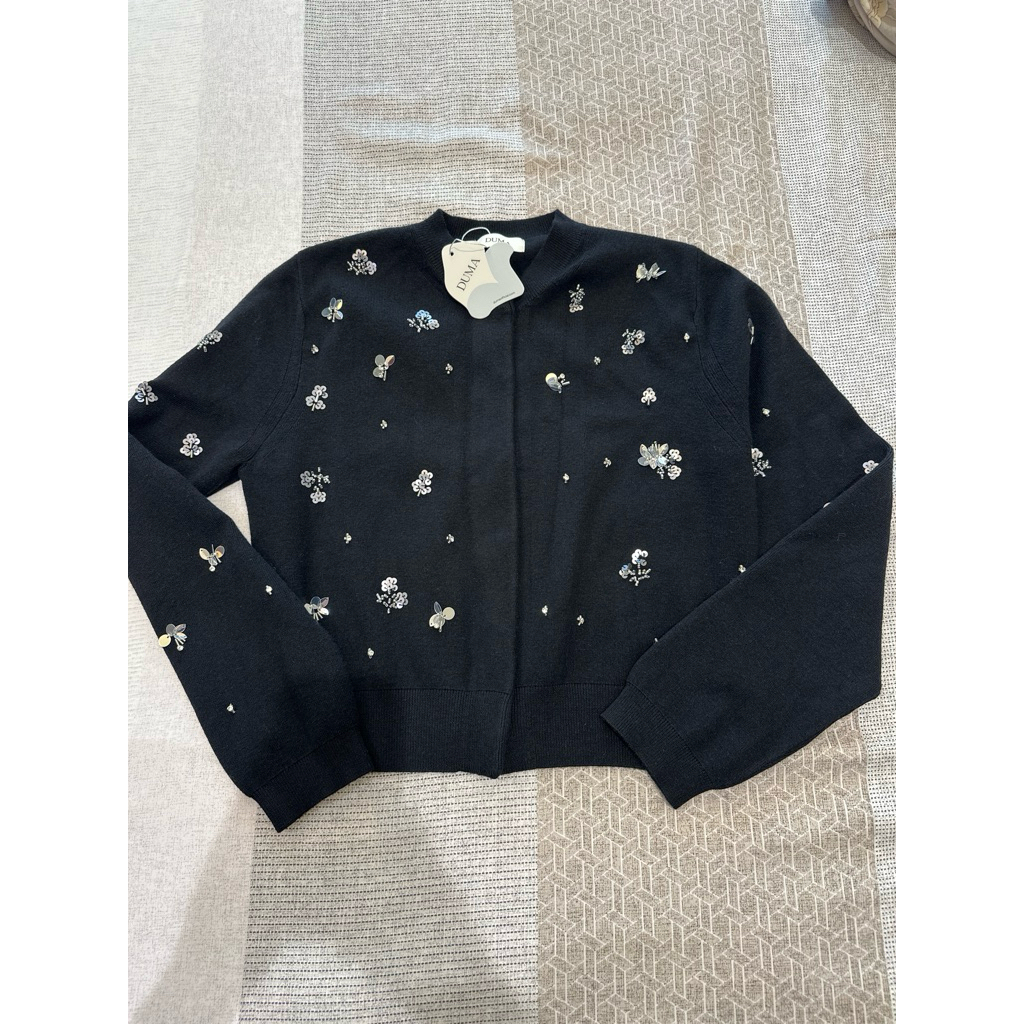 New Duma Izora black cardigan with tag