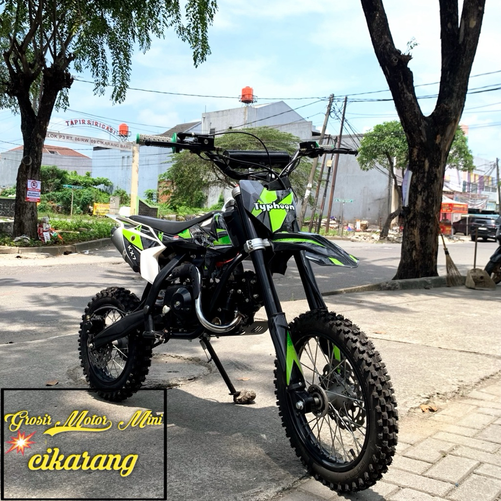 MOTOR MINI TRAIL TYPHOON 110CC MATIC RING 14/12 MESIN 4TAK