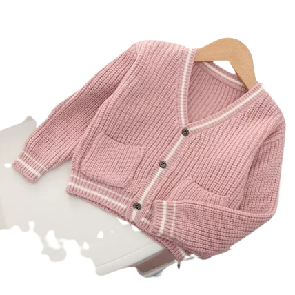 Atasan Sweater Rajut Nakara Garis Anak Perempuan / Sweater Rajut Anak Perempuan