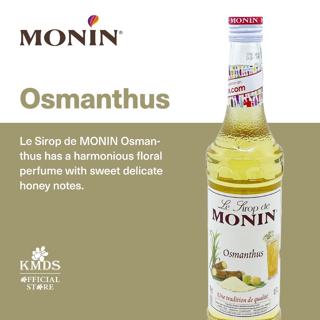MONIN Osmanthus Syrup 700 ml - Sirup Rasa Bunga Osmanthus