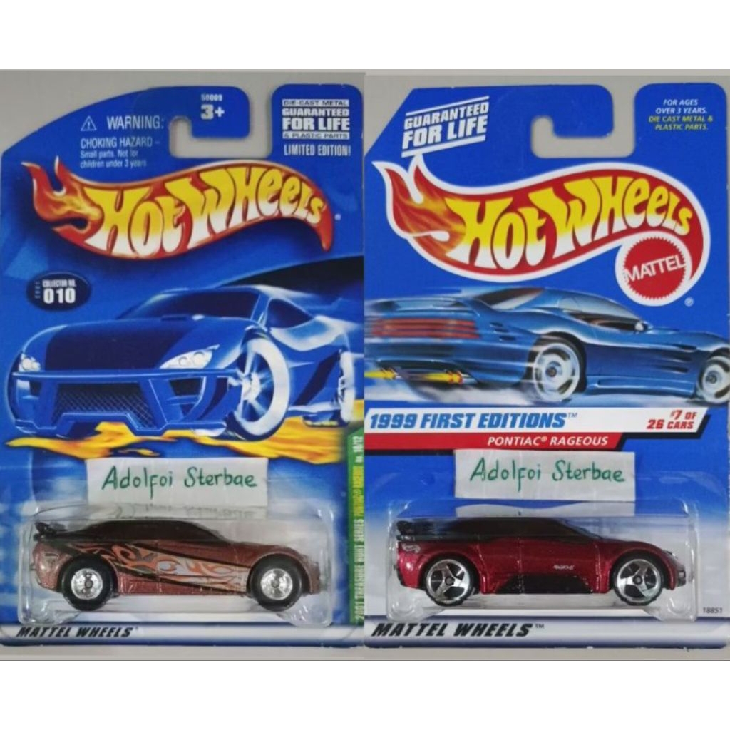 hotwheels hot wheels pontiac rageous 2001 treasure hunt series 010 th$ ths sth super treasure hunt s