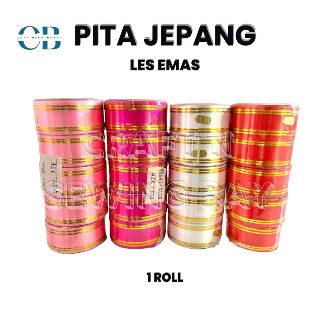Pita Kado /Pita Jepang Les Mas Besar per roll Grosir